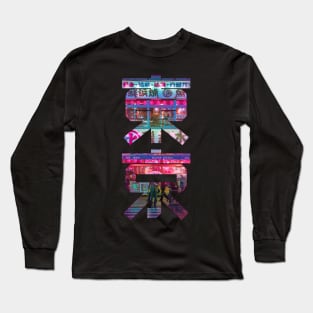 Tokyo Kanji Hot Pink Long Sleeve T-Shirt